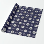 Professioneel Elid Zakelijk Monogram Cadeaupapier (Uitgerold)