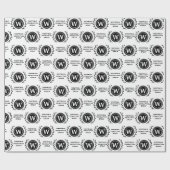 Professioneel Elid Zakelijk Monogram Cadeaupapier (Vlak)