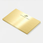 Professioneel Ellegant Goud Trendsettende Template Post-it® Notes (Schuin)