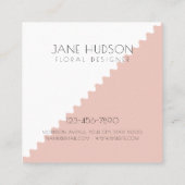 Professioneel Ellegant Modern Minimalistisch Sjabl Vierkante Visitekaartje (Achterkant)