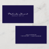 Professioneel en modern blauw visitekaartje (Voorkant / Achterkant)