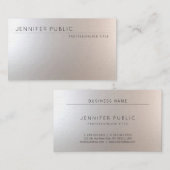 Professioneel en modern charmant in luxe visitekaartje (Voorkant / Achterkant)