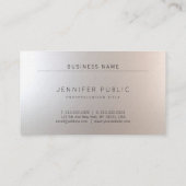 Professioneel en modern charmant in luxe visitekaartje (Achterkant)
