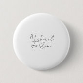 Professioneel en modern grijs wit ronde button 5,7 cm (Voorkant)