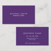 Professioneel en modern Paars Visitekaartje (Voorkant / Achterkant)