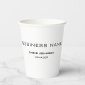 Professioneel en modern papieren bekers (Voorkant)