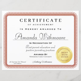 Professioneel en nep diploma certificaat