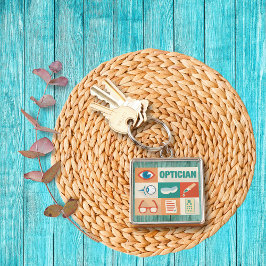 Professioneel en Opticien-ontwerp Sleutelhanger