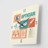 Professioneel en Opticien-ontwerp Vierkante Klok (Hoek)