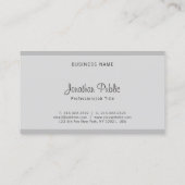 Professioneel en stijlloos script elegant Simple P Visitekaartje (Achterkant)