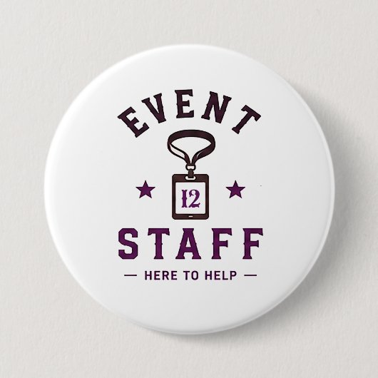 🎪 Professioneel Event Team 🎪 Ronde Button 7,6 Cm (Voorkant)
