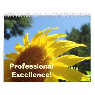 Professioneel excellent! Zonnebloemen Kalender