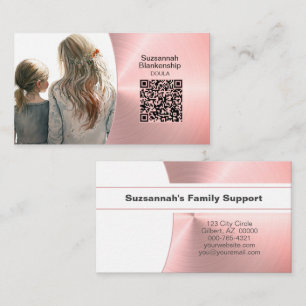 Professioneel foto-doula gezinsbegeleidingsdienste visitekaartje