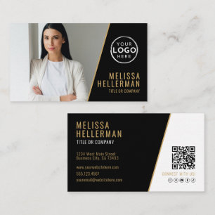Professioneel Foto QR Code Bedrijf Uw Logo Visitekaartje