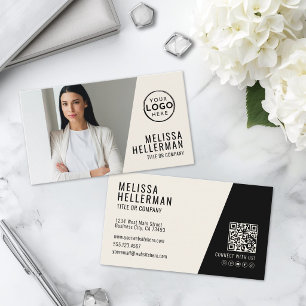 Professioneel Foto QR Code Bedrijf Uw Logo Visitekaartje