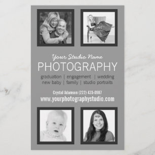 Professioneel Fotografen Zakelijk Informatieblad Flyer