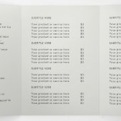 Professioneel Gebrand Gray Vouwbrochure Drieluik Kaart (Binnenkant midden)