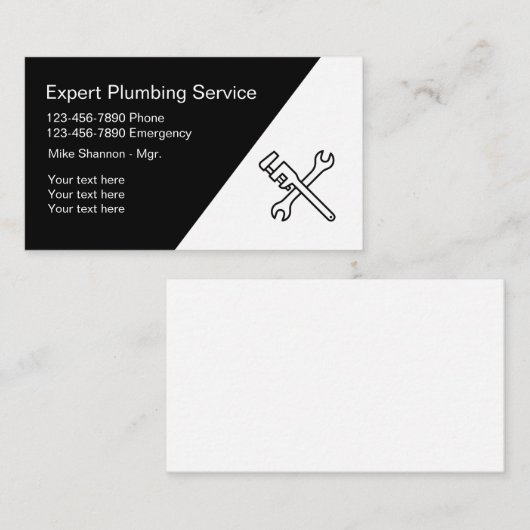 Professioneel gebruiksklaar visitekaartje (Voorkant / Achterkant)