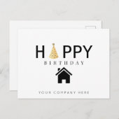 Professioneel Gelukkig Verjaardag Vastgoed Briefkaart (Voorkant / Achterkant)