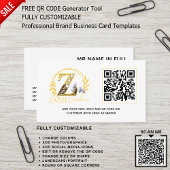 PROFESSIONEEL GEMERKTE LOGOONTWERP QR-CODETEMPLATE VISITEKAARTJE