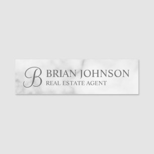 Professioneel gepersonaliseerd monogram en naampla naamplaatje