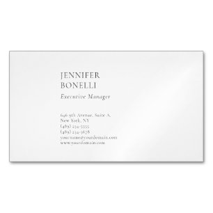 Professioneel gewoon minimalistisch modern trendy magnetisch visitekaartje