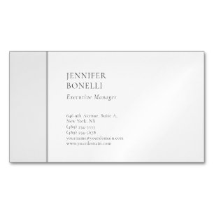 Professioneel gewoon minimalistisch modern trendy magnetisch visitekaartje