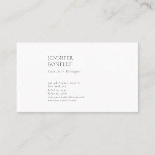 Professioneel gewoon minimalistisch modern trendy visitekaartje