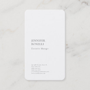 Professioneel gewoon minimalistisch modern trendy visitekaartje