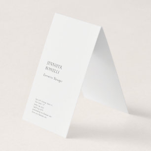 Professioneel gewoon minimalistisch modern trendy visitekaartjes