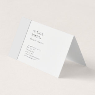Professioneel gewoon minimalistisch modern trendy visitekaartjes