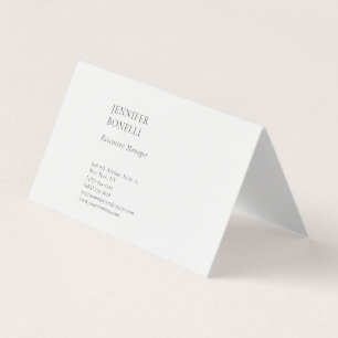 Professioneel gewoon minimalistisch modern trendy visitekaartjes
