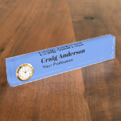 Professioneel Gewoon Modern Elegant Korenbloem Bla Naambordje (Zijkant)