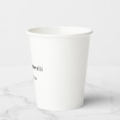 Professioneel Gewoon Modern Minimalistisch Wit Papieren Bekers (Links)