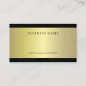 Professioneel Glamoureus Goud Effect Gewoon Trendy Visitekaartje (Voorkant)