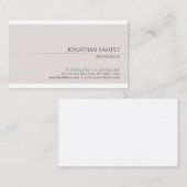 Professioneel Glamoureus Ontwerp Chique Duidelijke Visitekaartje (Voorkant / Achterkant)