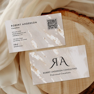 Professioneel Gouden Folie QR Code & Sociale Media Visitekaartje