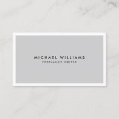 Professioneel grijs en wit Visitekaartje (Voorkant)