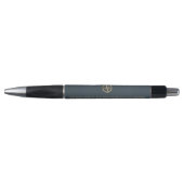 Professioneel grijs goud logo pen (Voorkant)