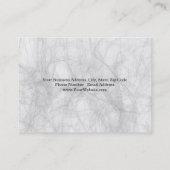 Professioneel grijs minimalistisch platte moderne visitekaartje (Achterkant)