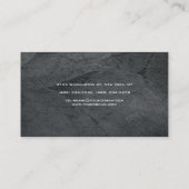 Professioneel grijs Stijlvol Modern Minimalistisch Visitekaartje (Achterkant)
