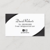 Professioneel haargebonden Tattoo Scalp Micropigme Visitekaartje (Achterkant)