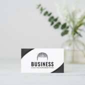 Professioneel haargebonden Tattoo Scalp Micropigme Visitekaartje (Staand voorkant)