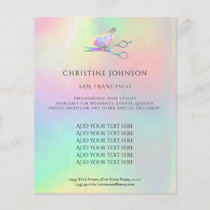 professioneel hair stylist flyer