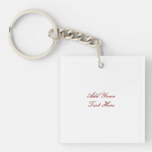 Professioneel handschrift voeg tekst toe modern sleutelhanger