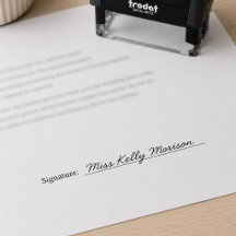 Professioneel handtekening naam bedrijf