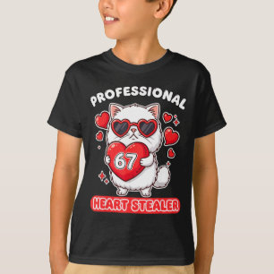 Professioneel Hartendief 67 Meme 6 7 Ragdoll Kat T-shirt