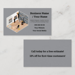 Professioneel Home Repair Visitekaartje