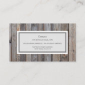 Professioneel houten Visitekaartje (Achterkant)