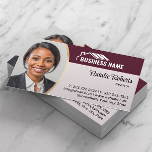 Professioneel Huis Logo Makelaar Foto Visitekaartje